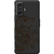 Черный чехол BoxFace Poco F4 GT Chinese Dragon