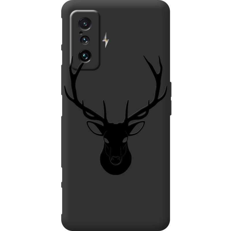 Черный чехол BoxFace Poco F4 GT Deer