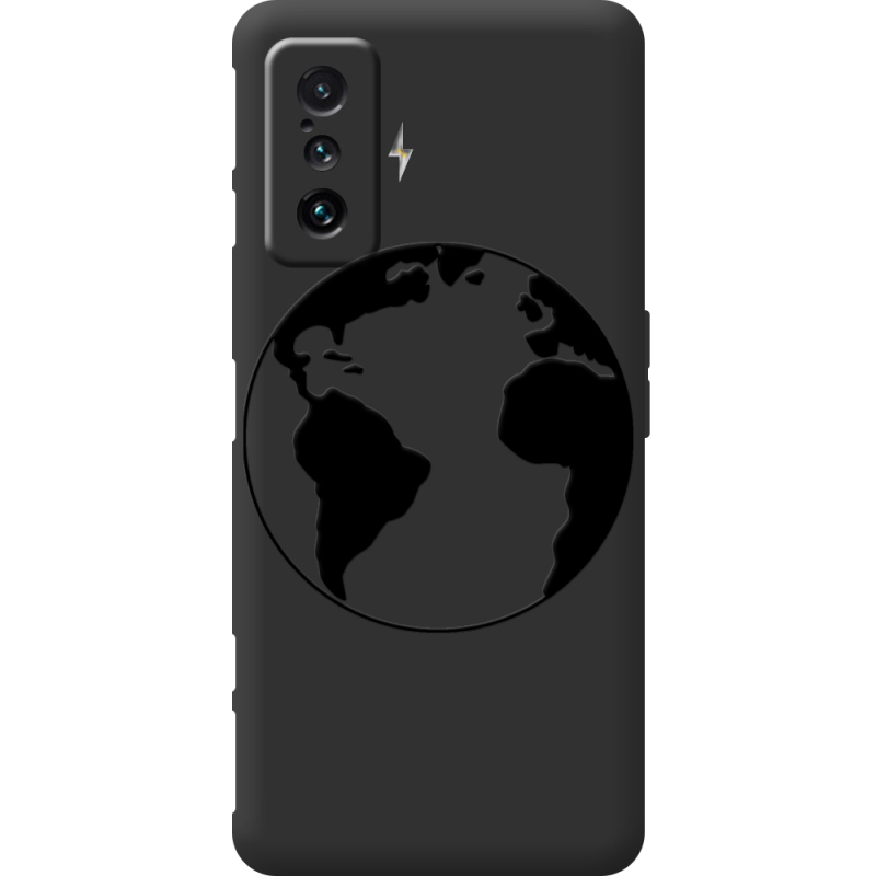 Черный чехол BoxFace Poco F4 GT Earth