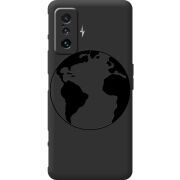 Черный чехол BoxFace Poco F4 GT Earth