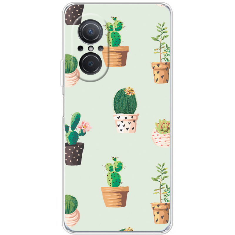 Чехол BoxFace Huawei Nova 9 SE L-green Cacti