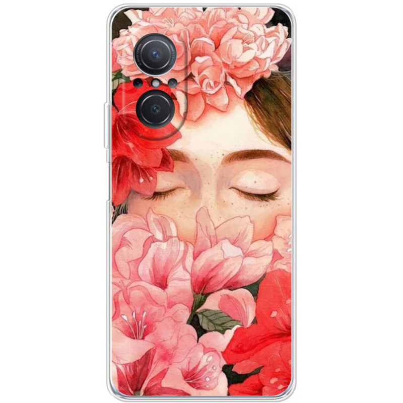 Чехол BoxFace Huawei Nova 9 SE Girl in Flowers