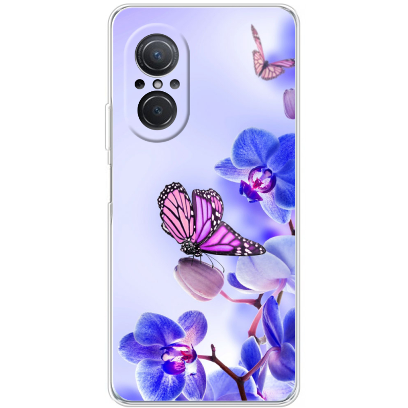 Чехол BoxFace Huawei Nova 9 SE Orchids and Butterflies