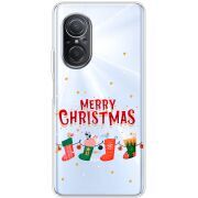 Прозрачный чехол BoxFace Huawei Nova 9 SE Merry Christmas