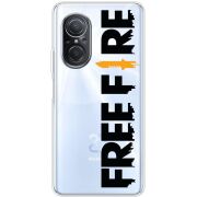Прозрачный чехол BoxFace Huawei Nova 9 SE Free Fire Black Logo
