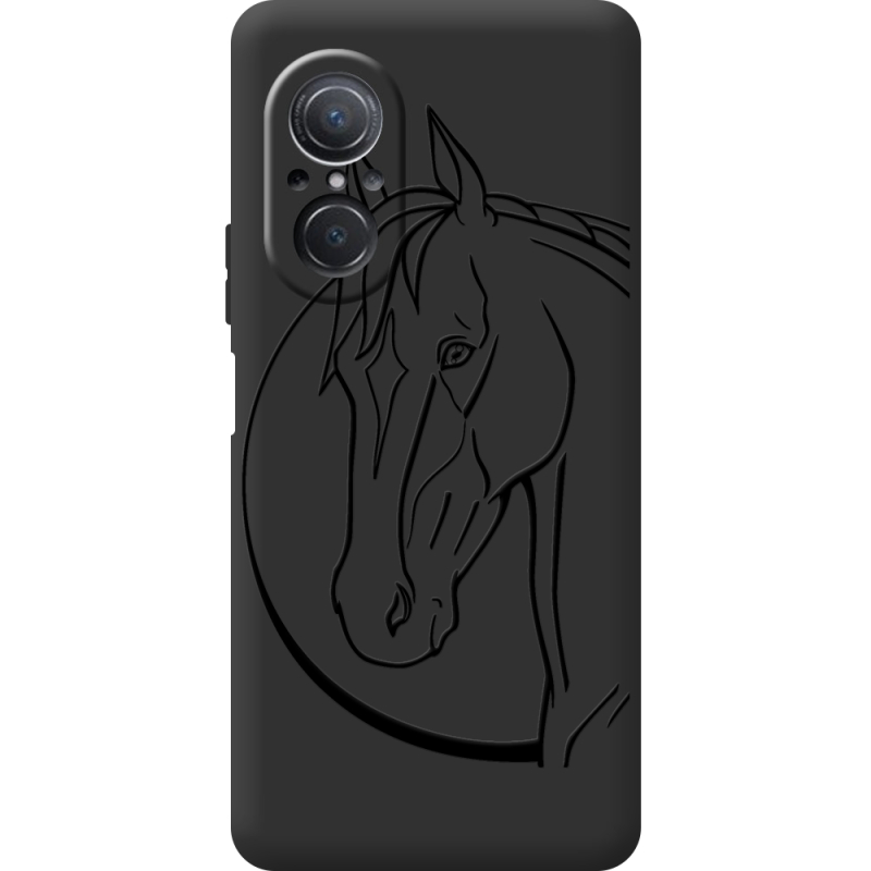 Черный чехол BoxFace Huawei Nova 9 SE Horse
