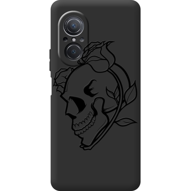 Черный чехол BoxFace Huawei Nova 9 SE Skull and Roses
