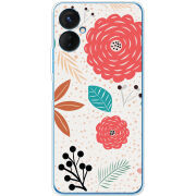 Чехол BoxFace Tecno Spark 9 Pro Line Flowers