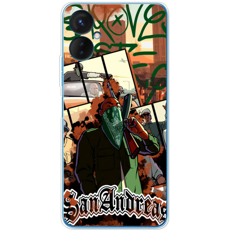 Чехол BoxFace Tecno Spark 9 Pro GTA San Andreas
