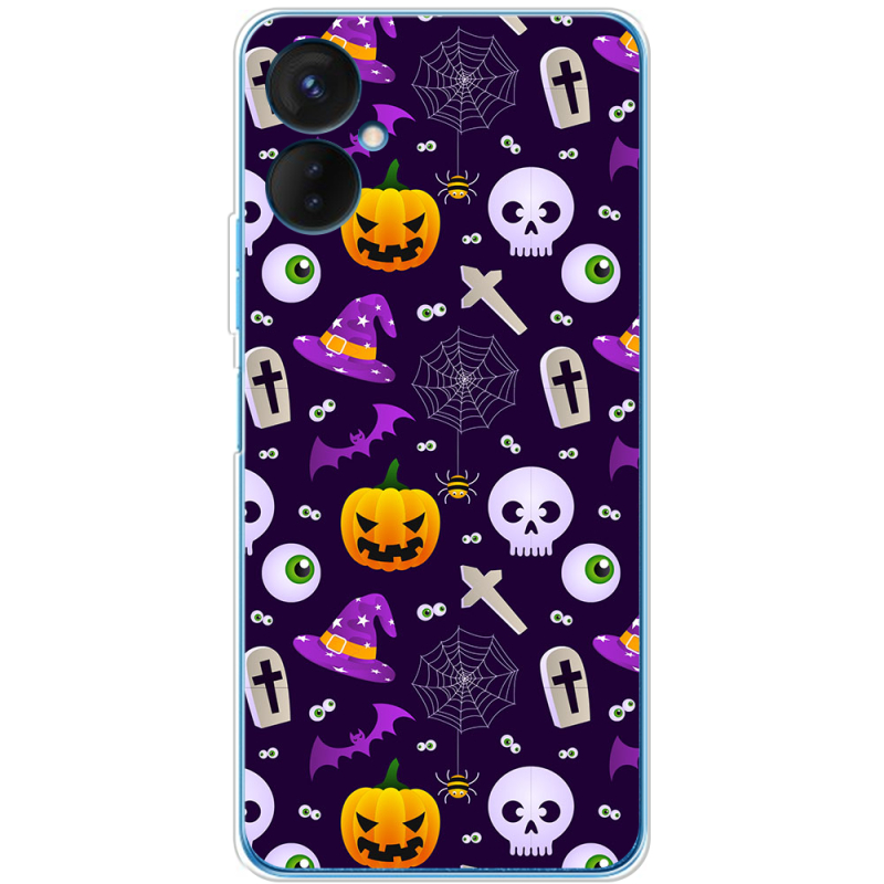 Чехол BoxFace Tecno Spark 9 Pro Halloween Purple Mood