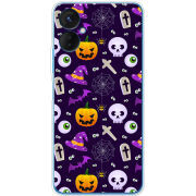 Чехол BoxFace Tecno Spark 9 Pro Halloween Purple Mood