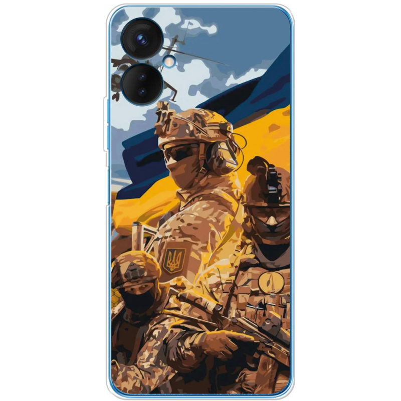 Чехол BoxFace Tecno Spark 9 Pro Воїни ЗСУ