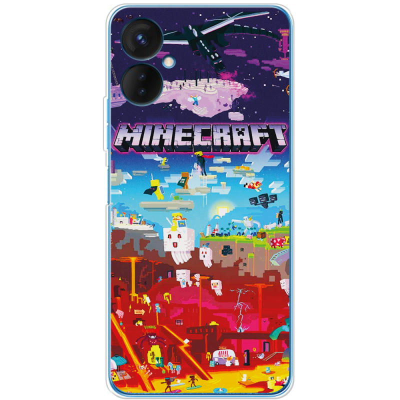 Чехол BoxFace Tecno Spark 9 Pro Minecraft World Beyond