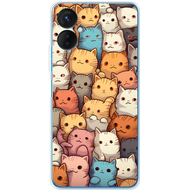 Чехол BoxFace Tecno Spark 9 Pro Котики муркотики