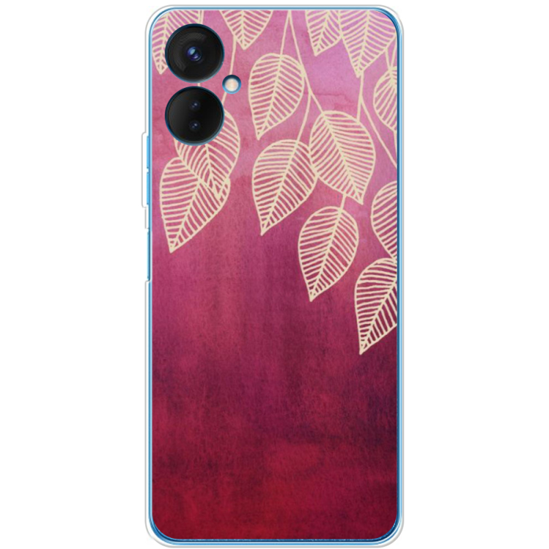 Чехол BoxFace Tecno Spark 9 Pro Gold Leaves