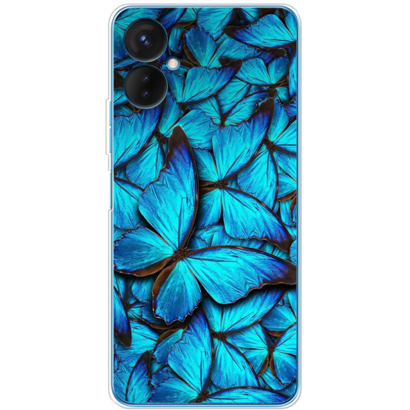 Чехол BoxFace Tecno Spark 9 Pro лазурные бабочки