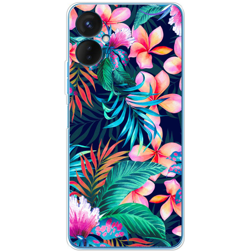 Чехол BoxFace Tecno Spark 9 Pro flowers in the tropics