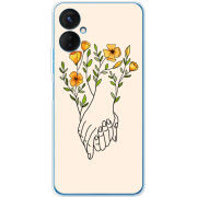 Чехол BoxFace Tecno Spark 9 Pro Flower Hands