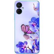 Чехол BoxFace Tecno Spark 9 Pro Orchids and Butterflies