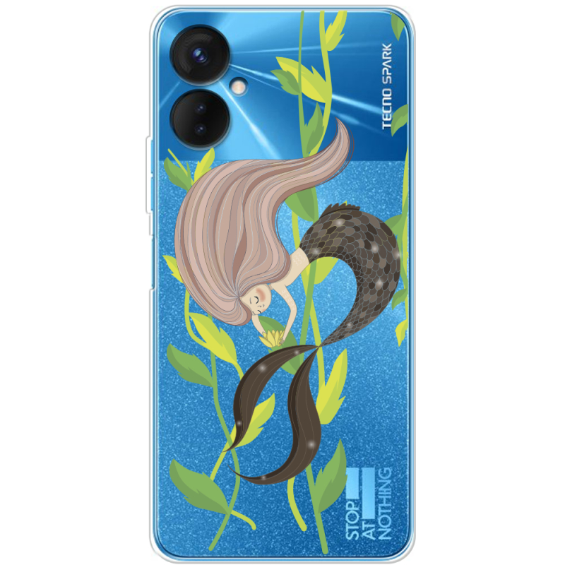 Прозрачный чехол BoxFace Tecno Spark 9 Pro Cute Mermaid