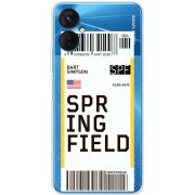 Прозрачный чехол BoxFace Tecno Spark 9 Pro Ticket Springfield