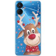 Прозрачный чехол BoxFace Tecno Spark 9 Pro Winter Deer