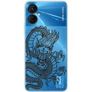 Прозрачный чехол BoxFace Tecno Spark 9 Pro Chinese Dragon