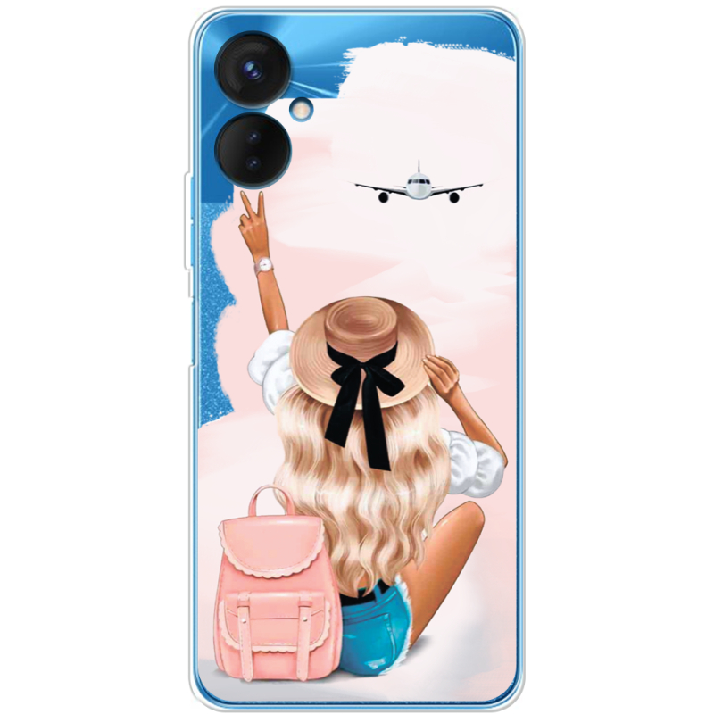 Прозрачный чехол BoxFace Tecno Spark 9 Pro Travel Girl