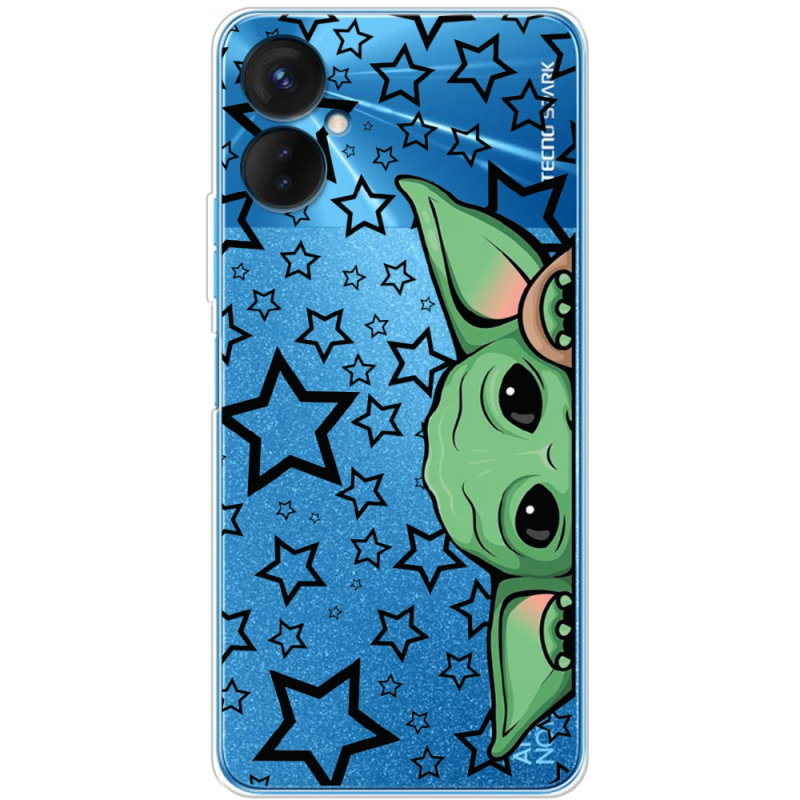 Прозрачный чехол BoxFace Tecno Spark 9 Pro Baby Yoda