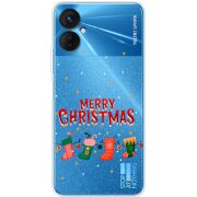 Прозрачный чехол BoxFace Tecno Spark 9 Pro Merry Christmas