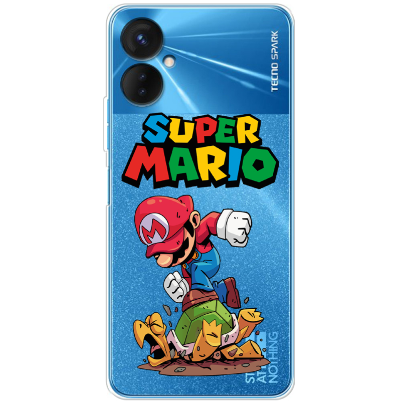 Прозрачный чехол BoxFace Tecno Spark 9 Pro Super Mario