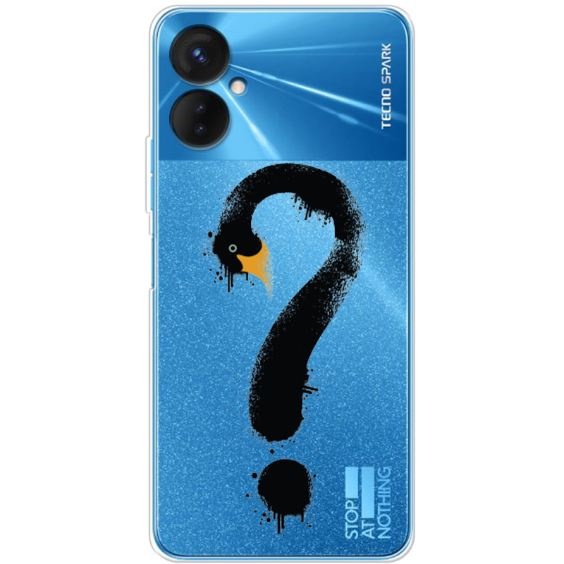 Прозрачный чехол BoxFace Tecno Spark 9 Pro Swan question