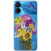 Прозрачный чехол BoxFace Tecno Spark 9 Pro My Bouquet