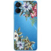 Прозрачный чехол BoxFace Tecno Spark 9 Pro Floral