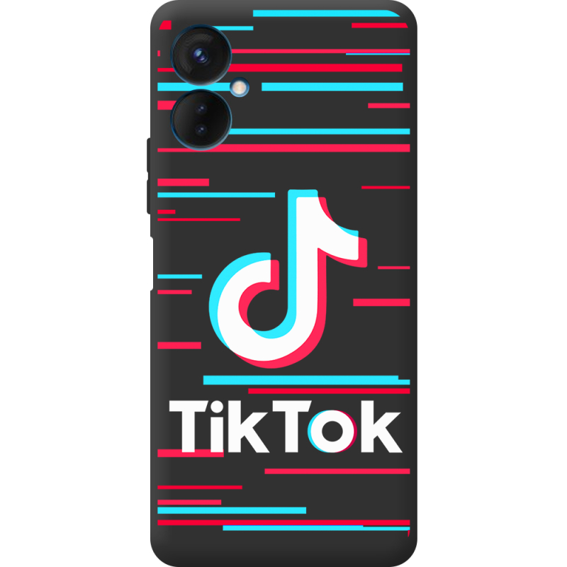 Черный чехол BoxFace Tecno Spark 9 Pro Tik Tok