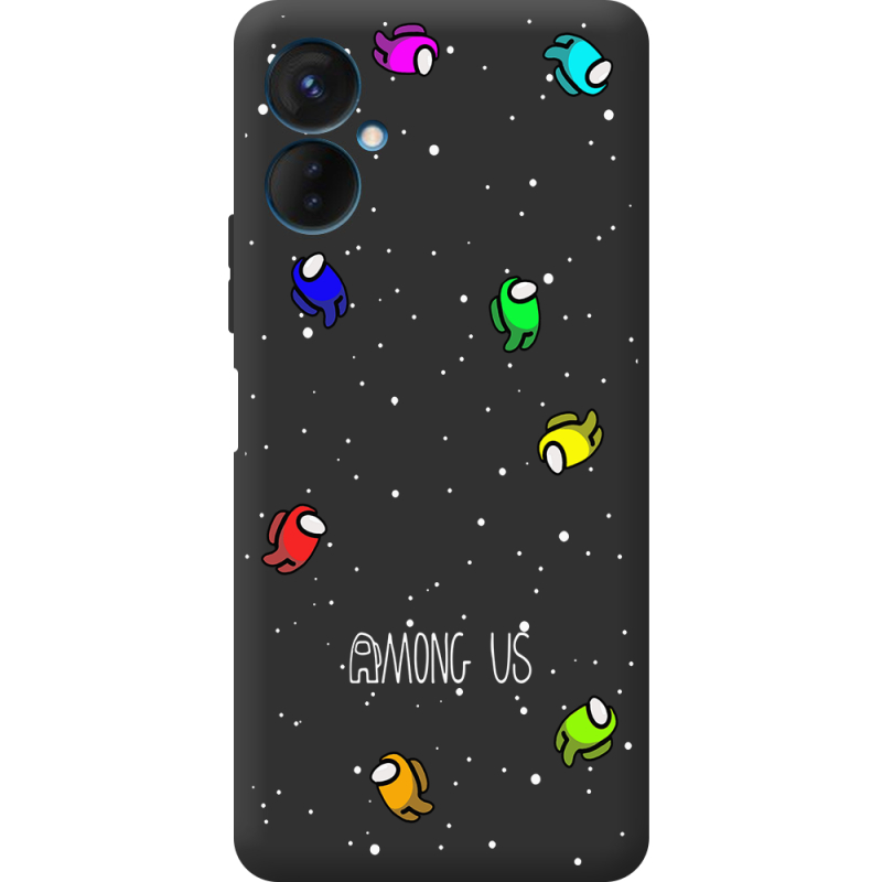 Черный чехол BoxFace Tecno Spark 9 Pro Among Us Invisible