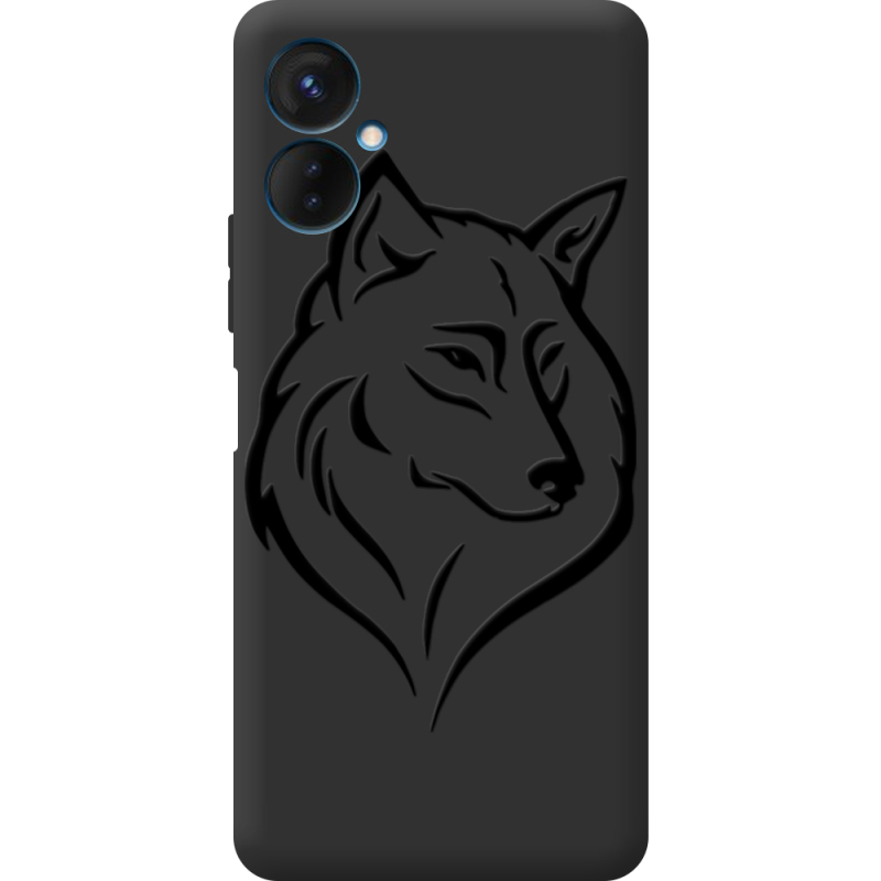 Черный чехол BoxFace Tecno Spark 9 Pro Wolf
