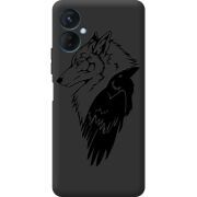 Черный чехол BoxFace Tecno Spark 9 Pro Wolf and Raven