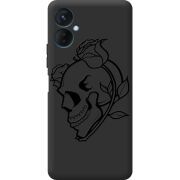 Черный чехол BoxFace Tecno Spark 9 Pro Skull and Roses
