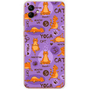 Чехол BoxFace Samsung Galaxy A04 (A045) Yoga Cat