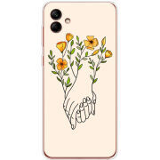 Чехол BoxFace Samsung Galaxy A04 (A045) Flower Hands