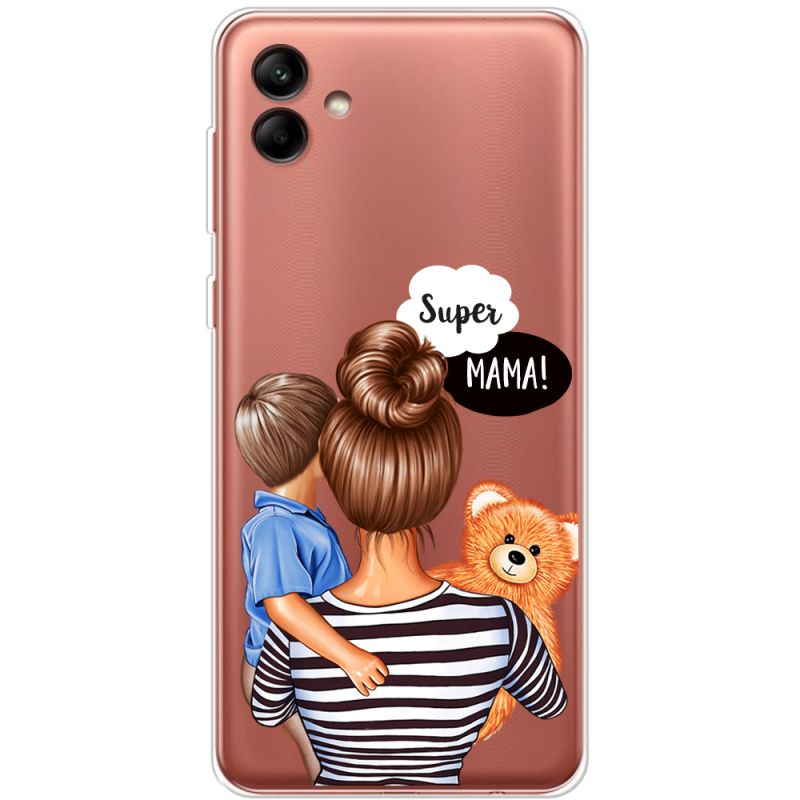 Прозрачный чехол BoxFace Samsung Galaxy A04 (A045) Super Mama and Son