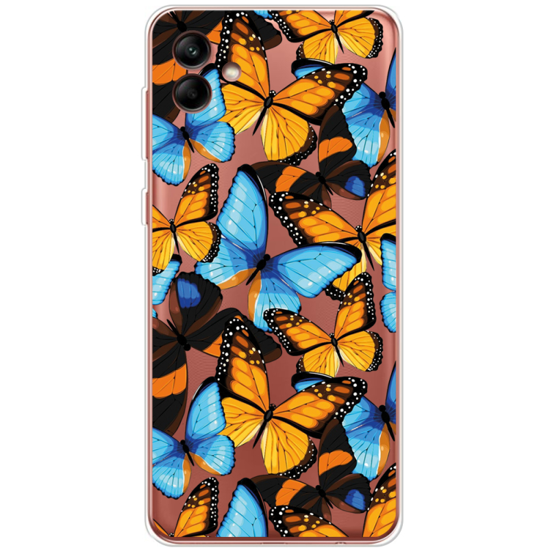 Прозрачный чехол BoxFace Samsung Galaxy A04 (A045) Butterfly Morpho