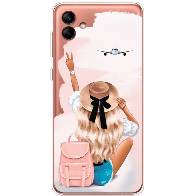 Прозрачный чехол BoxFace Samsung Galaxy A04 (A045) Travel Girl