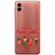 Прозрачный чехол BoxFace Samsung Galaxy A04 (A045) Merry Christmas