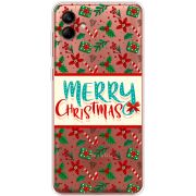 Прозрачный чехол BoxFace Samsung Galaxy A04 (A045) Vintage Christmas Pattern