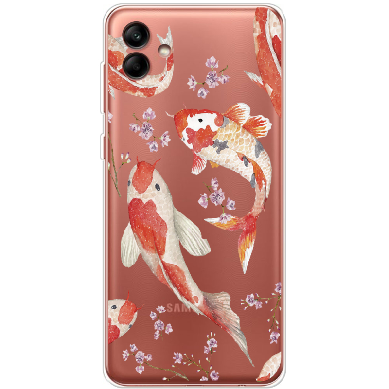 Прозрачный чехол BoxFace Samsung Galaxy A04 (A045) Japanese Koi Fish