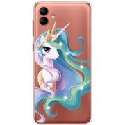 Чехол со стразами Samsung Galaxy A04 (A045) Unicorn Queen