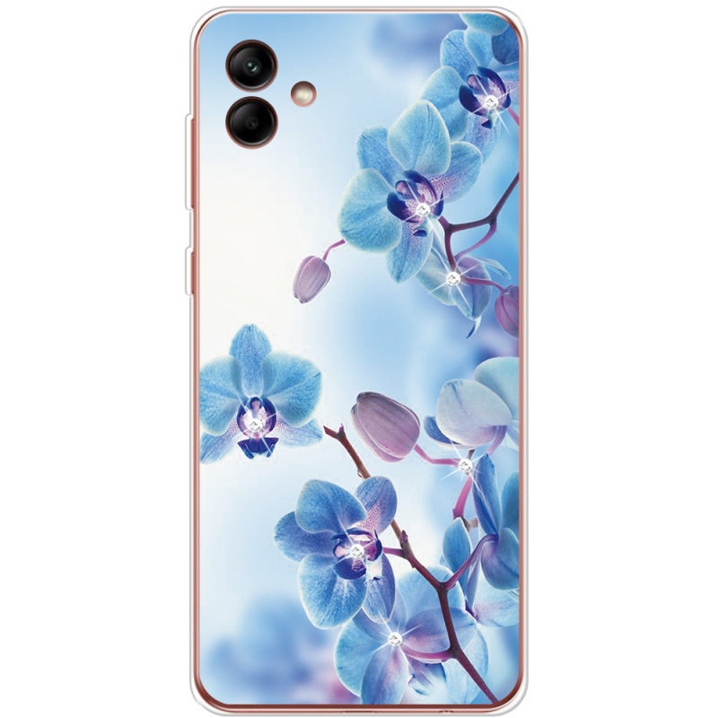 Чехол со стразами Samsung Galaxy A04 (A045) Orchids