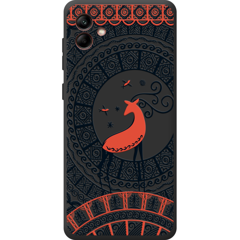 Черный чехол BoxFace Samsung Galaxy A04 (A045) Ornament